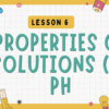 Properties of Solutions (2): Acids, Bases, pH Scale